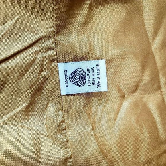 Vintage 90s Pendleton Womens S Yellow Wool Blazer Jacket 3 Button USA - Picture 9 of 10